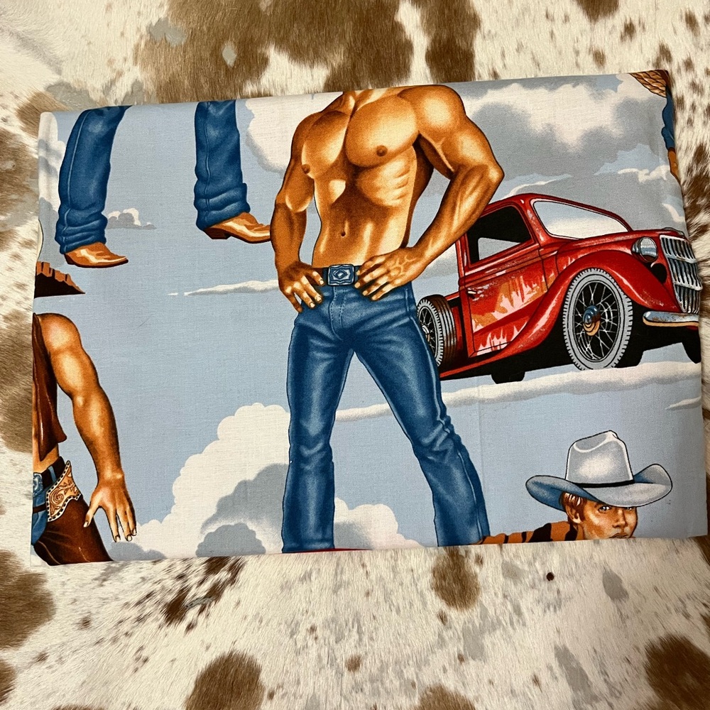 Makeup Junkie Large Cosmetic Bag Themed Clutch Cowboy Western - Picture 3 of 3